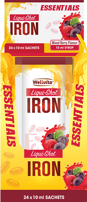 Wellvita Iron Liqui-Shot 10ml (sachets)