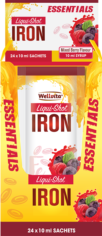 Wellvita Iron Liqui-Shot 10ml (sachets)