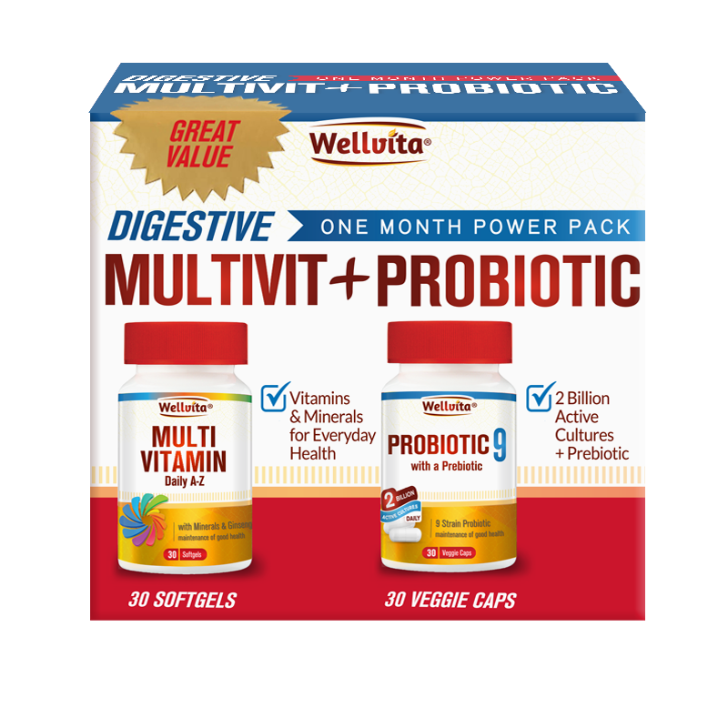 Wellvita Multivit A-Z+ Probiotic Power Pack