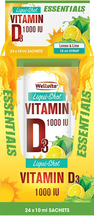 Wellvita Vitamin D3 Liqui-Shot 10ml (sachets)