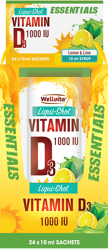 Wellvita Vitamin D3 Liqui-Shot 10ml (sachets)