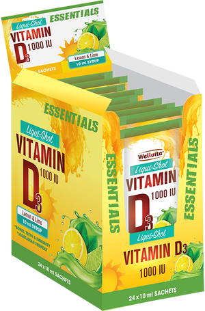 Wellvita Vitamin D3 Liqui-Shot 10ml (sachets)