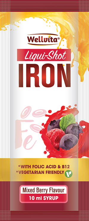 Wellvita Iron Liqui-Shot 10ml (sachets)