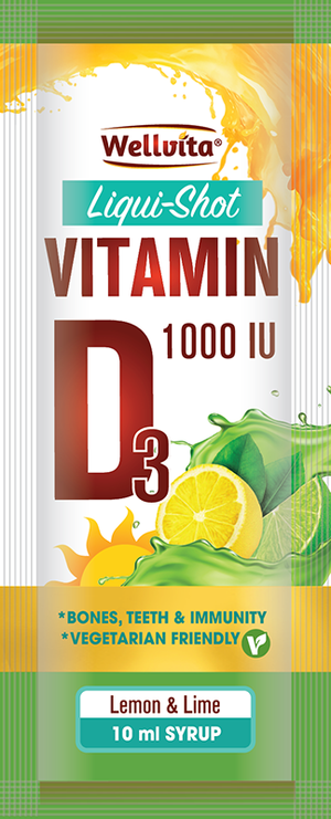 Wellvita Vitamin D3 Liqui-Shot 10ml (sachets)