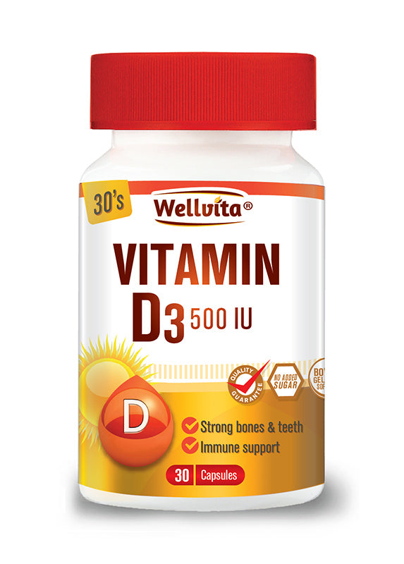 Wellvita Vitamin D3 500IU