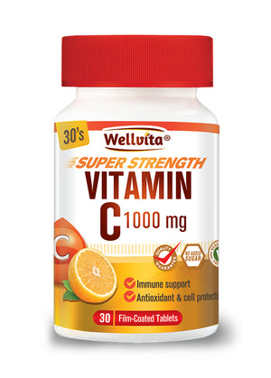 Wellvita Vitamin C 1000mg Tablets